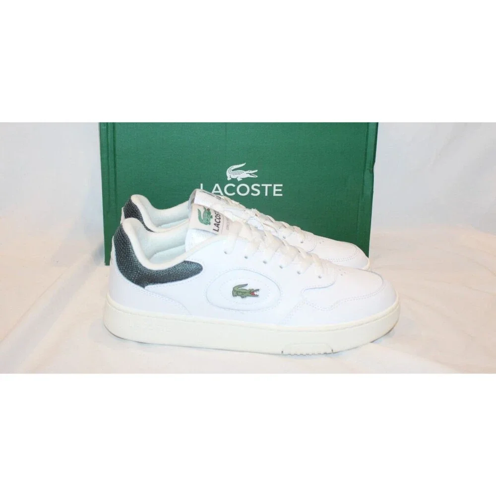 Lacoste Lineset Leather Sz 11 Men's White/Dark Green Lifestyle Sneakers 223 NEW